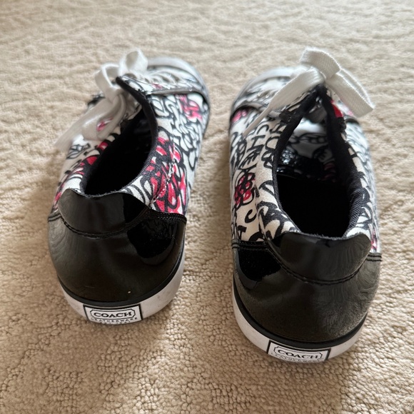 COACH - Vintage Poppy Barrett Graffiti Floral Sneakers - Picture 4 of 4
